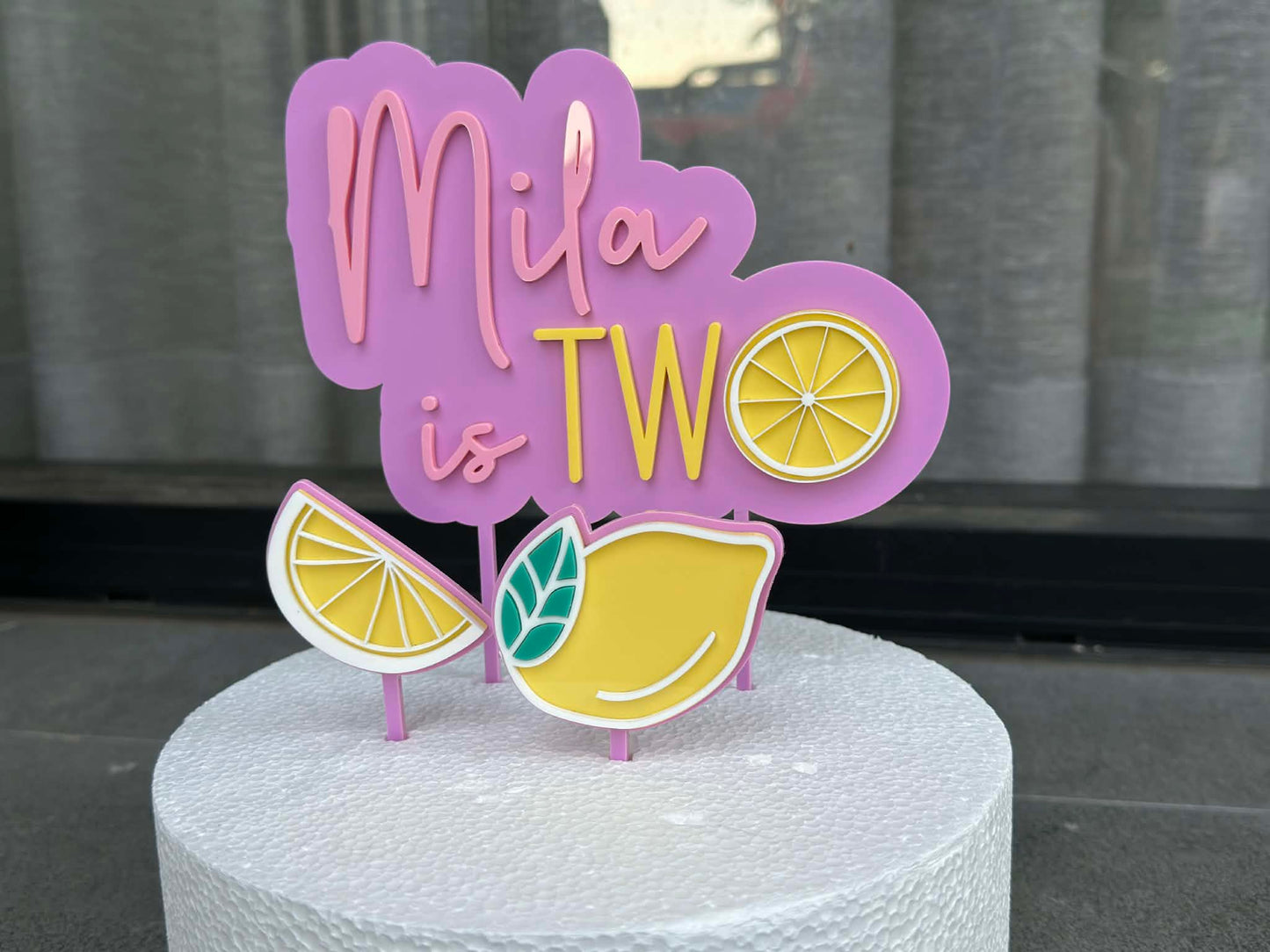 Sweet Lemon Custom Cake Topper