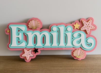 Under the Sea Custom Name Wall Sign
