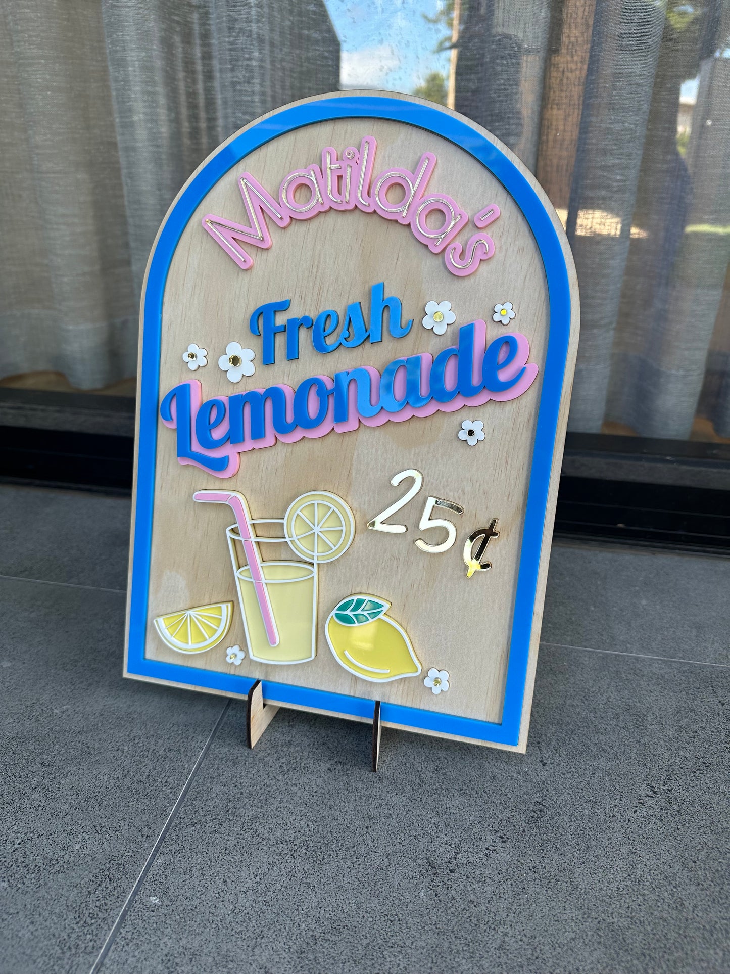 Personalised Fresh Lemonade Cubby Sign