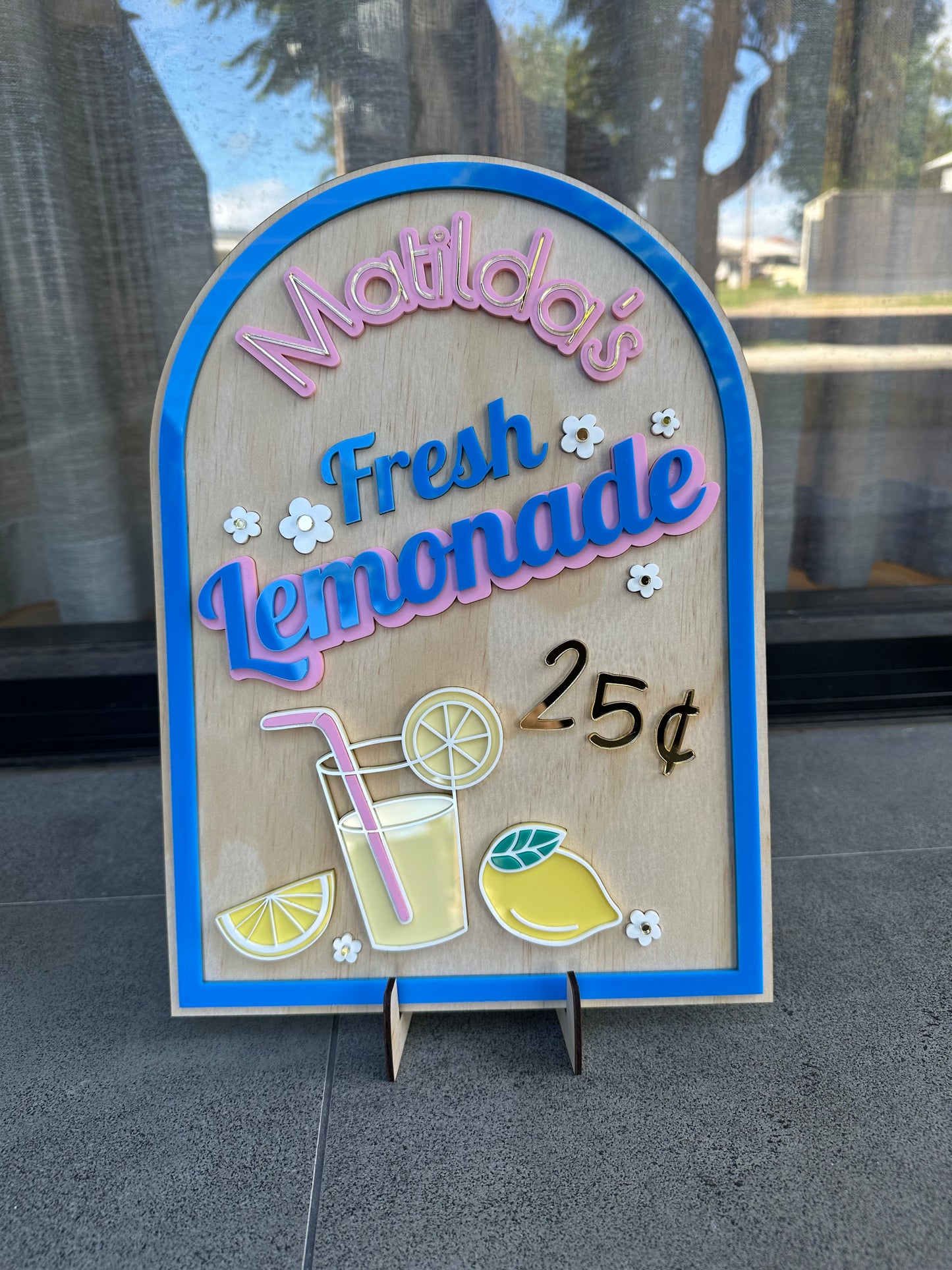 Personalised Fresh Lemonade Cubby Sign