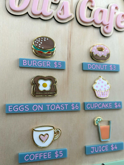 Personalised Kids Cafe Menu