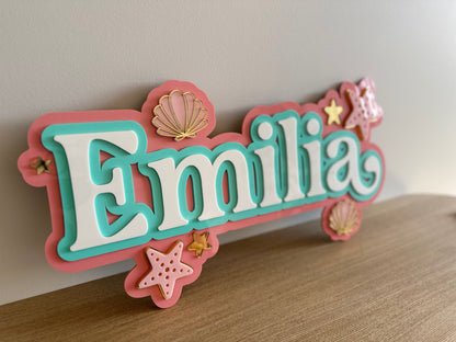 Under the Sea Custom Name Wall Sign