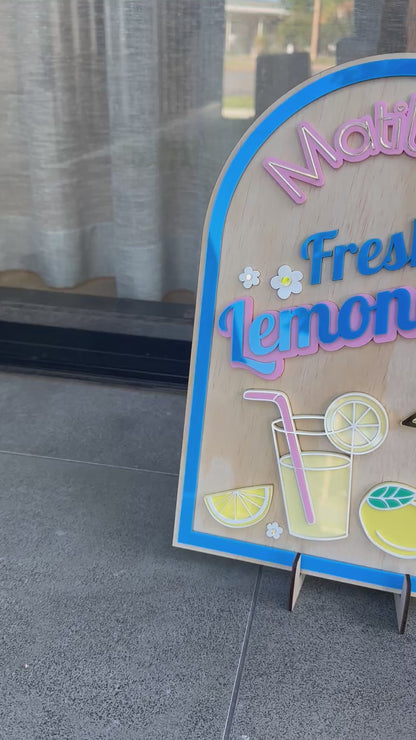 Personalised Fresh Lemonade Cubby Sign